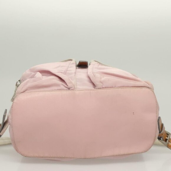 PRADA Backpack Nylon Pink Silver Auth 125696 - Picture 7 of 16